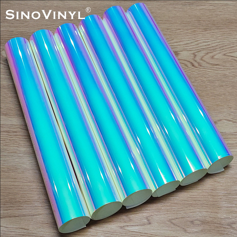 Xinlang PET arco iris fotolitografía nocturna película brillante rueda de advertencia luminosa tira adhesiva pulverizable pintura instantánea image 5