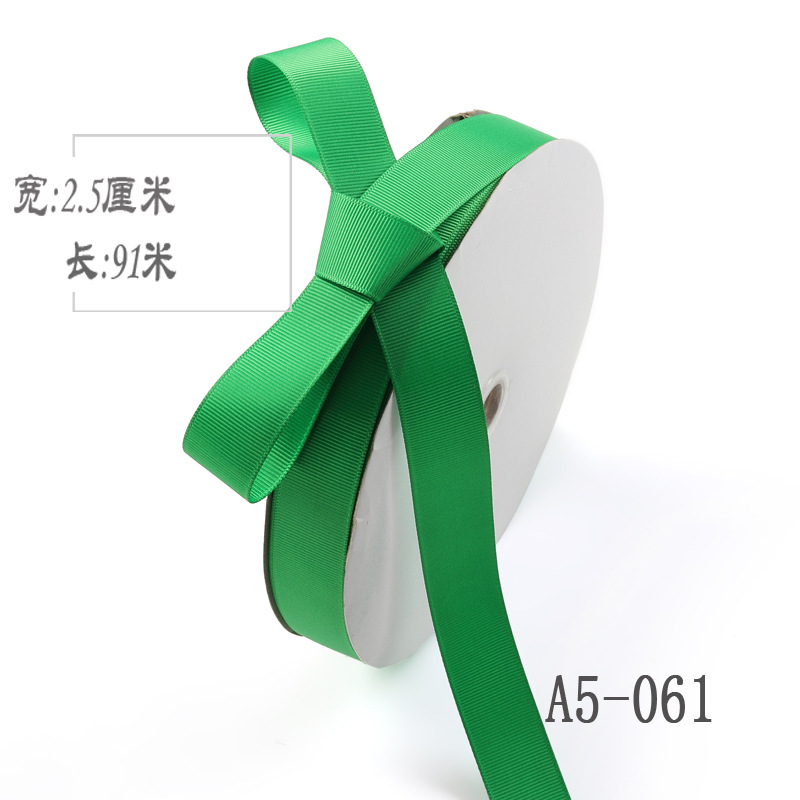 2,5 cm de alta densidad costilla cinta ramo de seda fruta caja de regalo embalaje color Ropa Accesorios hilo de unión cinta