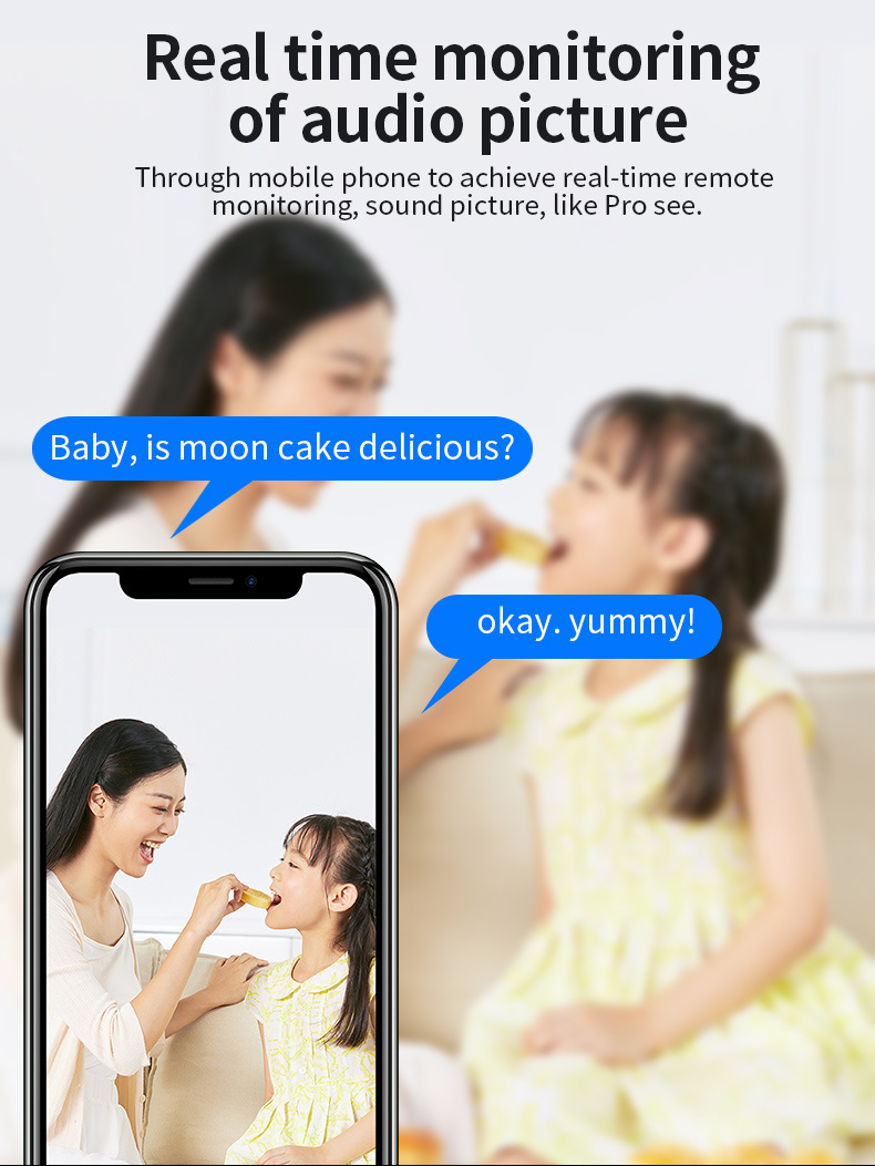 W10 Wireless Security Camera HD Network Wireless Surveillance Mobile Remote Monitoring Home Camera_voghion.com