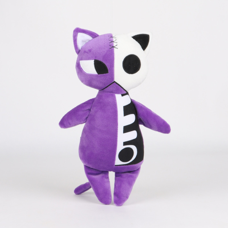 跨境新品panty and stocking吊带袜天使2骨头猫毛绒玩具周边公仔|undefined