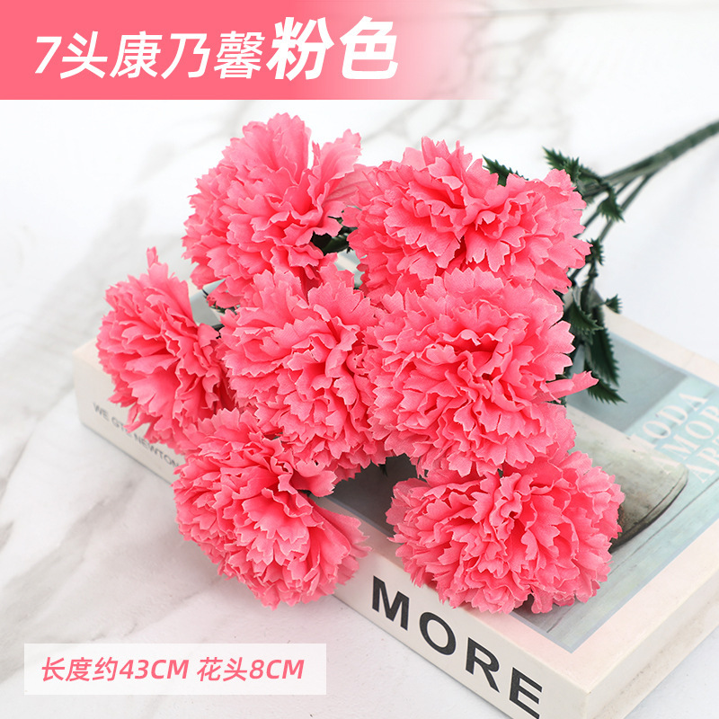 7 clavel rosa tenedor