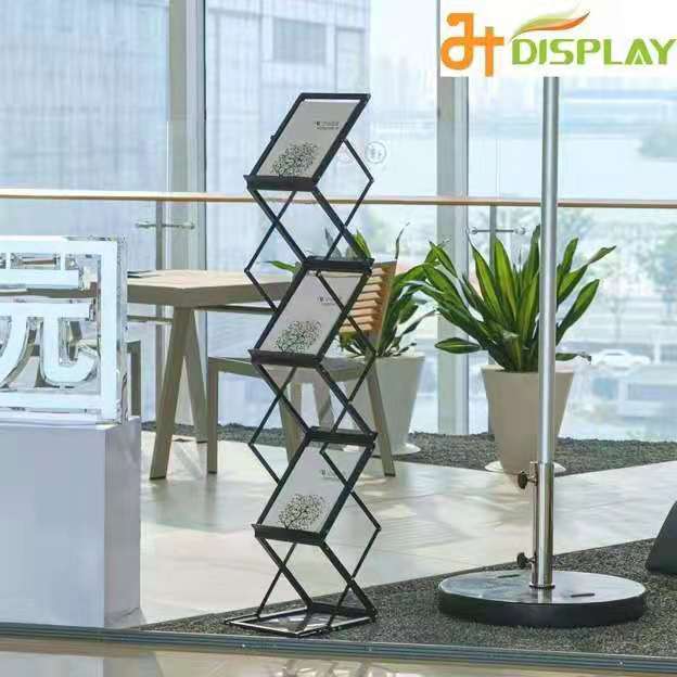 出口热销多功能 FT 资料架陈列架铝合金摆设架