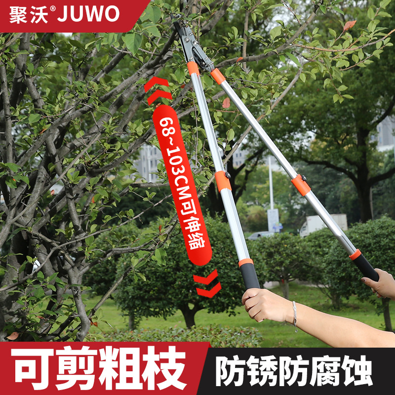 园艺伸缩大剪刀园林花剪修枝剪修剪草坪树枝草坪剪绿篱剪果树枝条