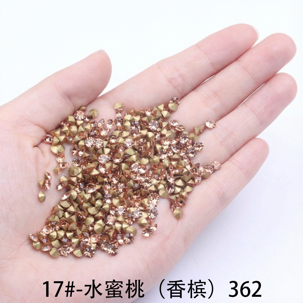 13 # -18 # taladro rojo claro de manicuras taladro montado hecho a mano accesorios de joyería DIY fábrica directa