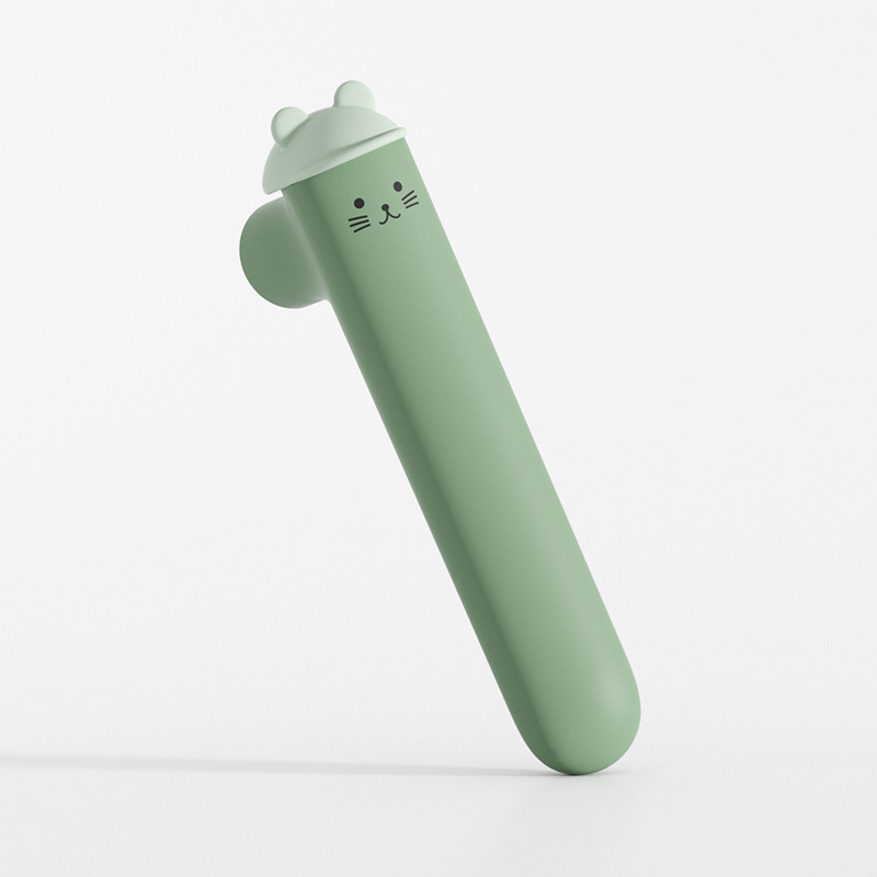 Kitten door handle-green