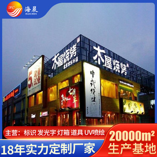 Shop Door Advertising Sign Luminous Character Light Box Publicity Column Led Acrylic Billboard Neon Light Background Wall