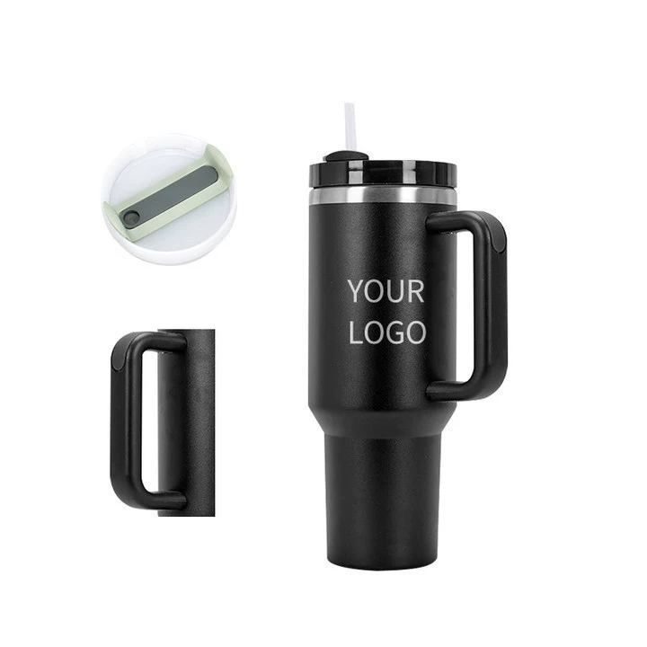 Handle, capacious tea cup, travel thermos, new collection, second generation, 40 oz