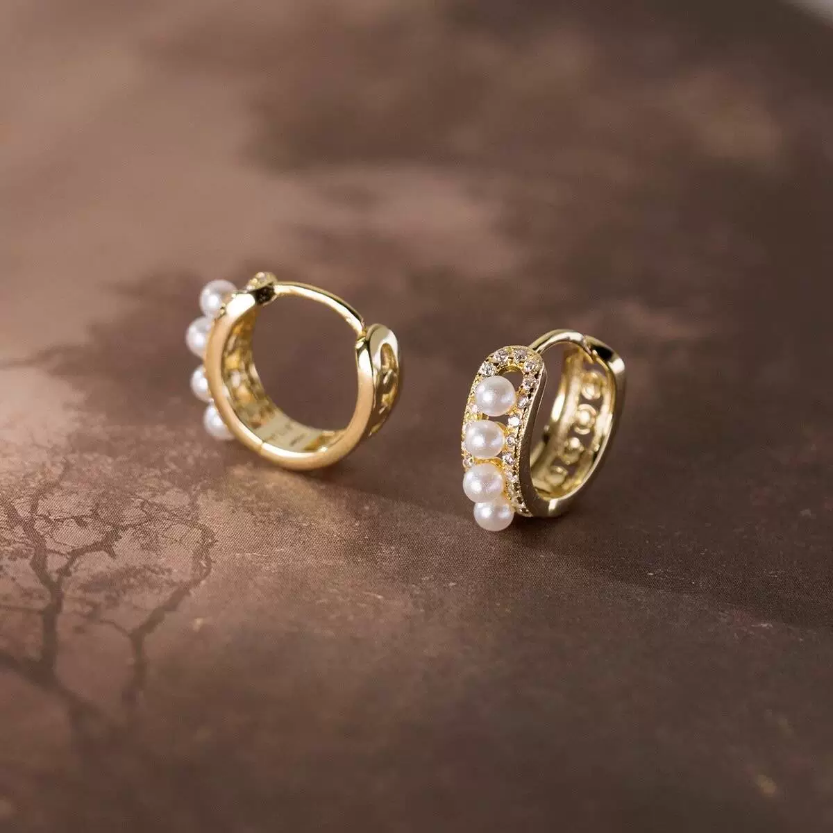 Маленькие дизайнерские серьги из жемчуга, в стиле Chanel, простой и элегантный дизайн, качественный стиль