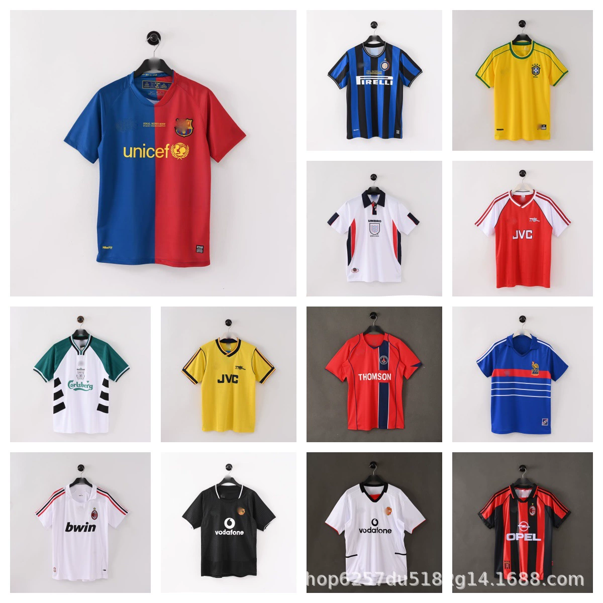Футбольный клуб ретро футболка с коротким рукавом AC Milan Royal M Arsenal Man L France Liverpool W Argentina