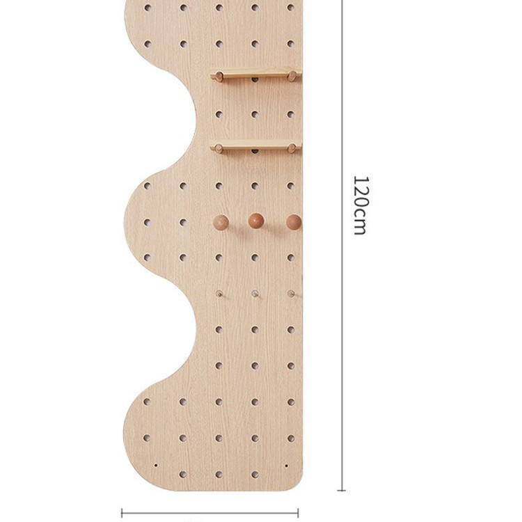 puerta de entrada madera sólida agujero de madera placa de agujero estante de pared de pared