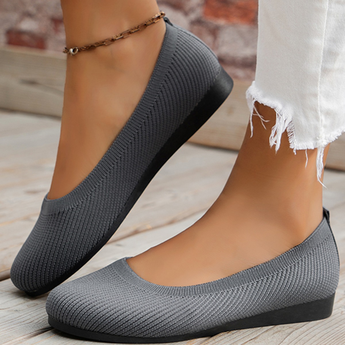 2024 Summer New European And American Style Large Size Round Toe Flat Women Loafers Sports Casual Shoes_vogvips.com