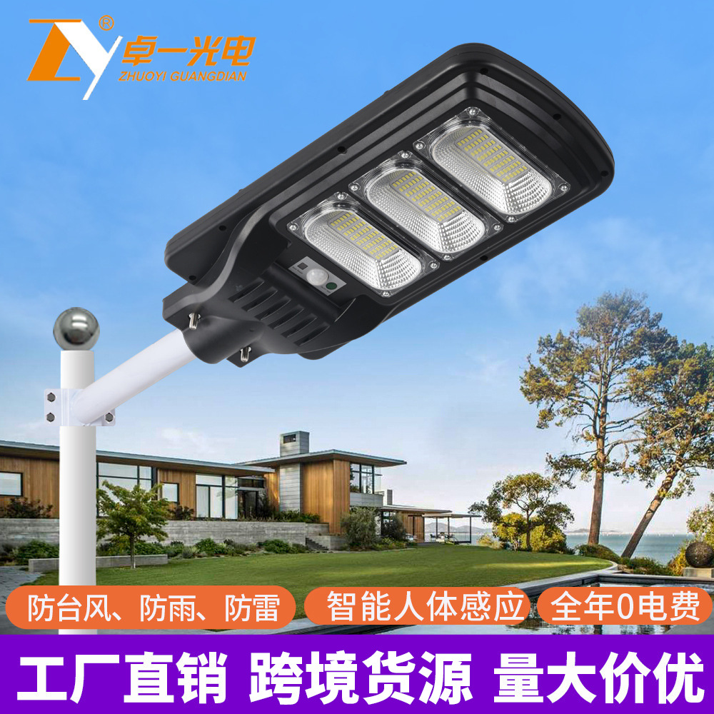 Country LED street lamp solar-powered