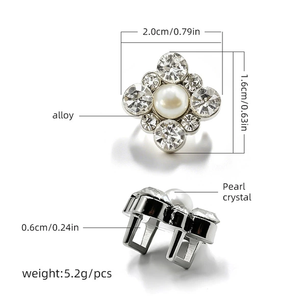 Square footwear buckle, 16x, 20mm