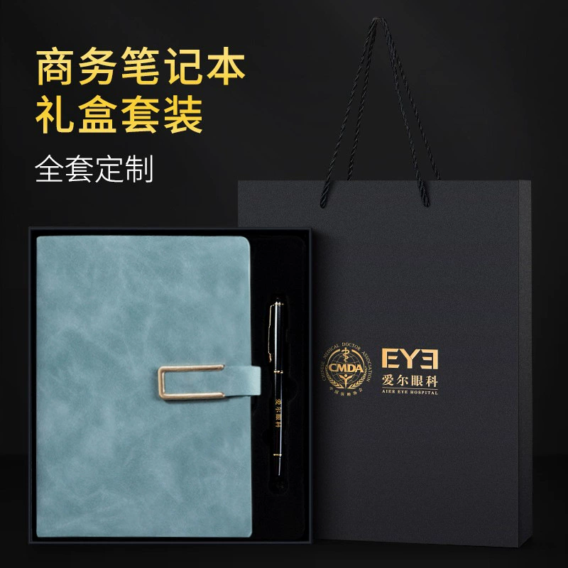 Творческий бизнес кожаный U-пряжка ноутбук LOGO простой толстый ретро-блокнот бесплатно выгравировано имя