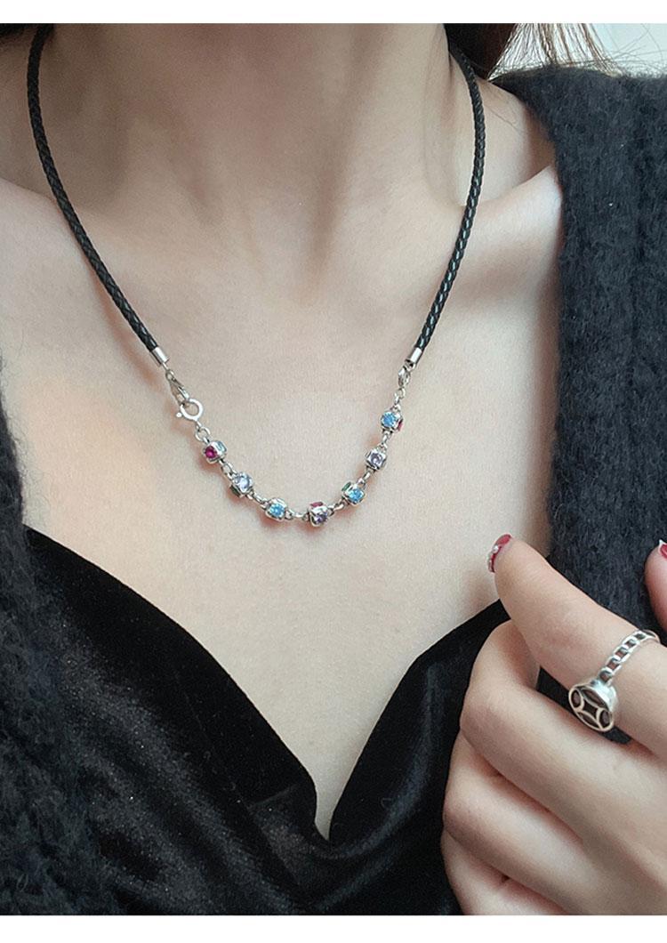 14g Weight Extension Chain Jewelry Making Type 80MM Jewelry Making Size 1 Piece 80MM Copper Zircon White Gold Plated Square Extension Chain