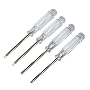 95mm long mini crystal transparent 3.0 Phillips screwdriver 3mm small screwdriver toy distribution screwdriver