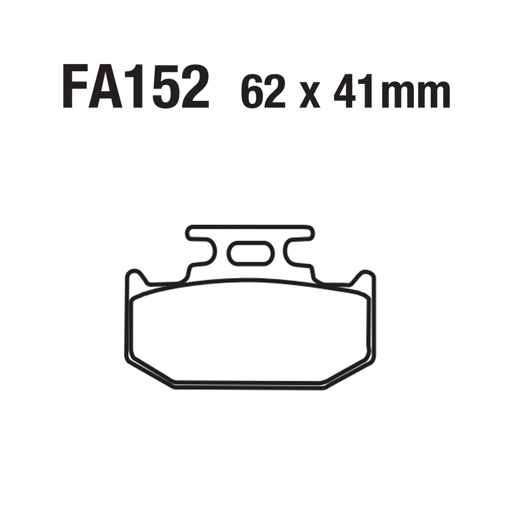 Motocicleta sinterizada base de cobre de aluminio de aluminio de aluminio FA152 Kawasaki KDX 125 200