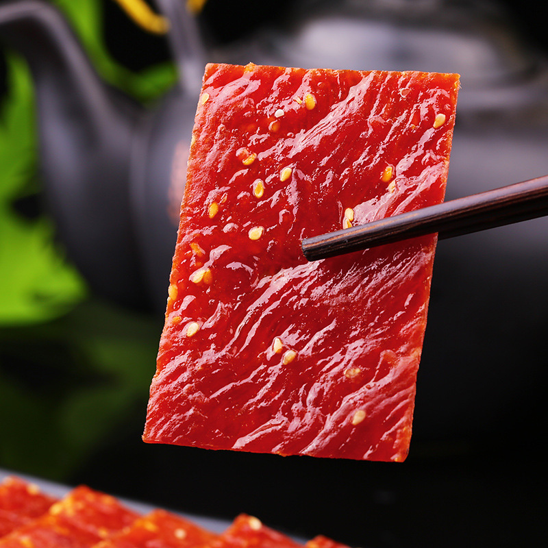 초본 돼지 육포 육포 육포 원래 정제 된 100g/60g 상자 게이지 도매 가방 인스턴트 건조 돼지 고기 육포