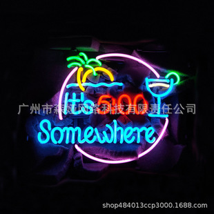 Retro Neon Glass Tube Bar Decorative Lamp Cafe Milk Tea Shop Check-In Photo Studio Creative Shop