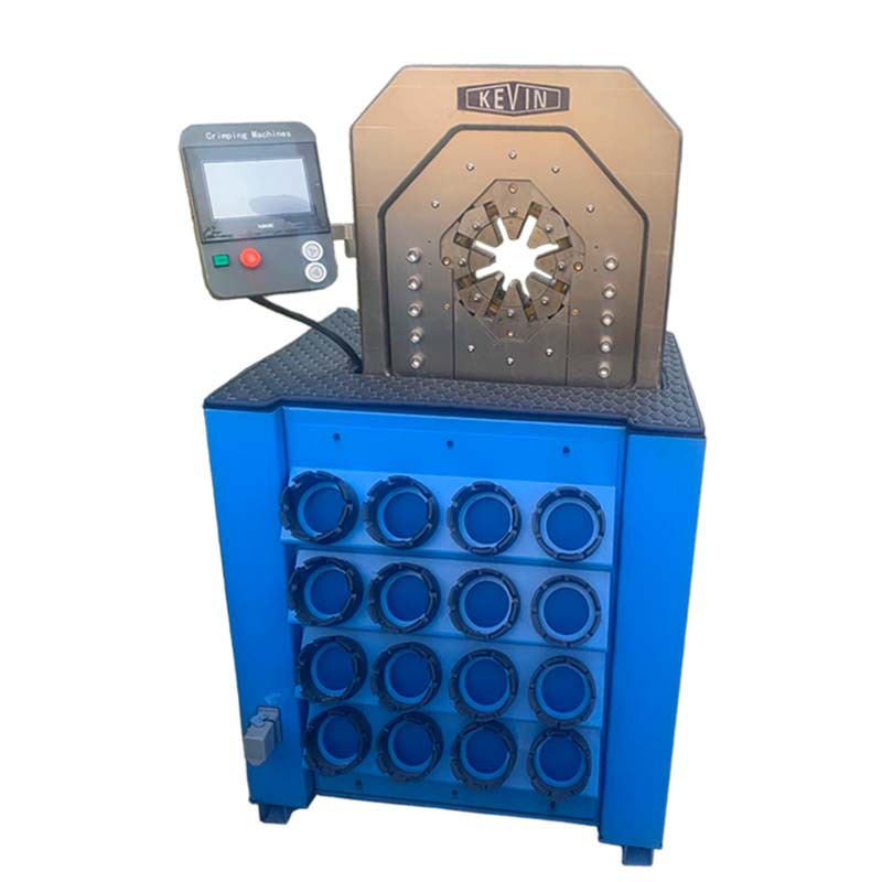 现货供应触屏智能扣压机 炮头管压头机 钢管快速接头压头机