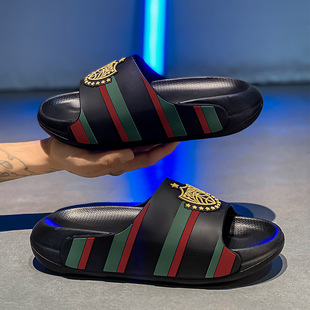 Summer Men's and Women's Fashion Sandals and Slippers Foreign Trade plus size Outdoor High Elastic Thick Bottom Height Increasing Slippers Vietnam Sandals and Slippers
