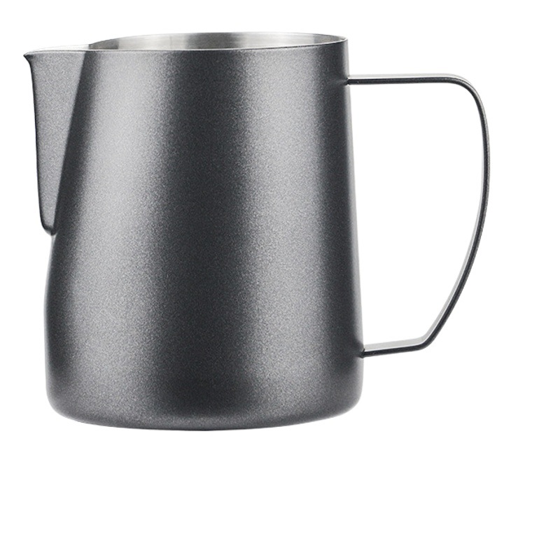 Nibu café flor taza 304 Acero inoxidable engrosada en relieve boca puntiaguda flor olla italiana leche burbuja taza 450 700ml