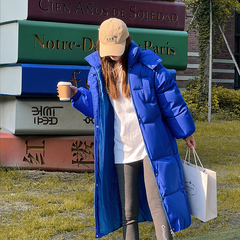 Algodón mujer 2022 invierno nuevo estilo coreano suelto largo plumón ropa de algodón mujer retro artística ocio chaqueta de algodón gruesa