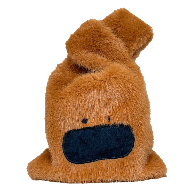 Tarjeta de transformación Bolsa de felpa Pibara Dibujos animados Muñeca linda portátil Ciudad de videojuegos Máquina de tijeras Máquina de agarre Bolsa de muñeca