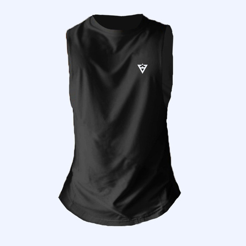Muscular men's quick-drying thin sports vest fitness training breathable sleeveless shirt outdoor running elastic slim waistcoat
