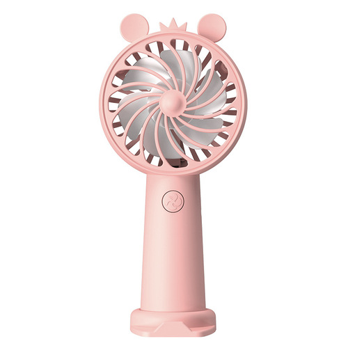 New Handheld Mini Fan Portable Dormitory USB Charging Desk Fan Standing Base Electric Fan