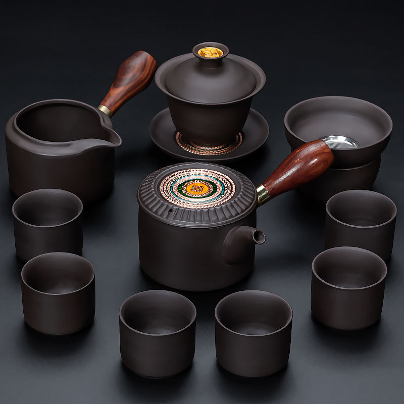 ✲☾☾✲보라색 모래 11개(다채로운 만다라) - 측면 손잡이/나무✲☾☾✲