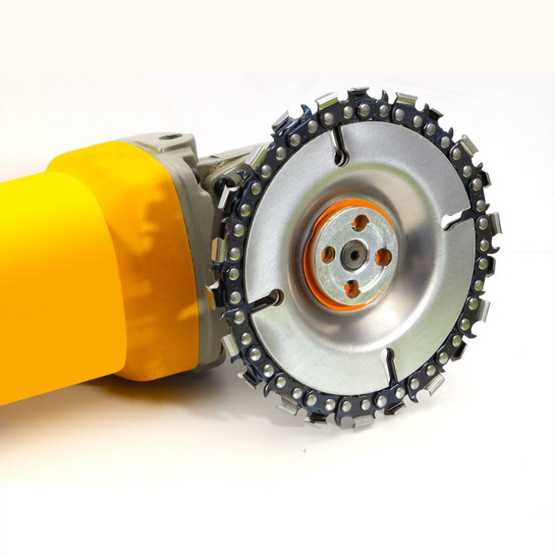 家用100mm4英寸角磨机链条盘木材开槽切割片油锯双链条木工锯片