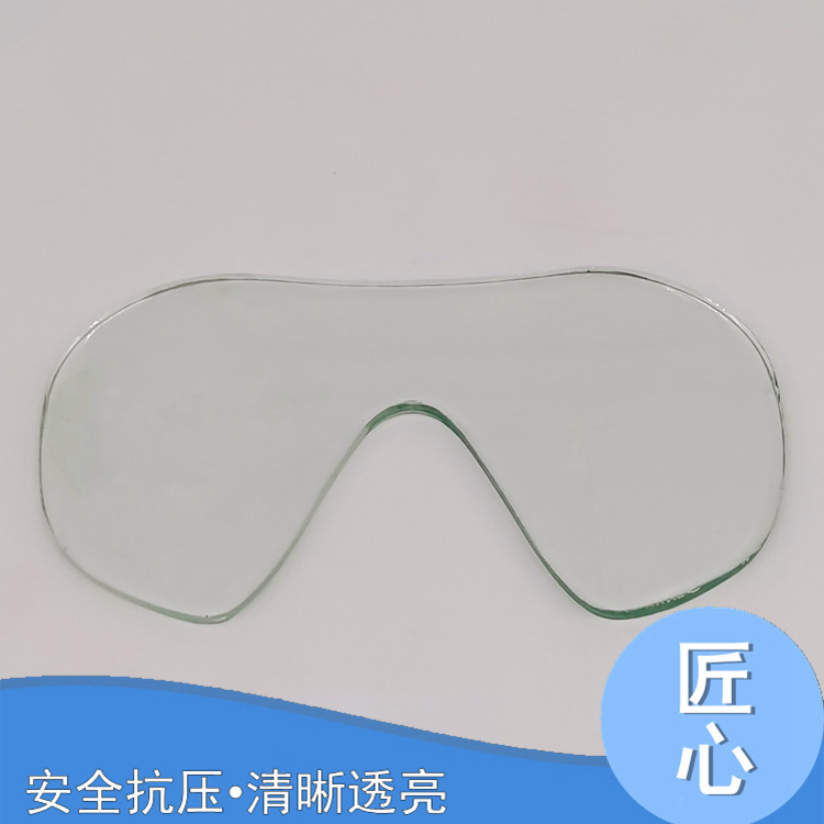 厂家定制钢化玻璃潜水镜片无度数平光镜片抗压抗水流冲击