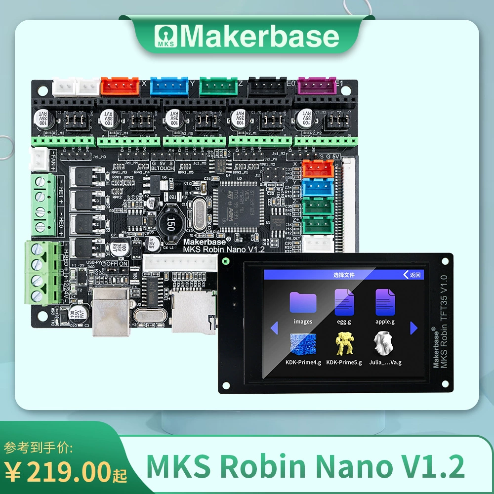 MKS Robin Nano V1.2 3D Printer Motherboard Control Board Screen Tuning