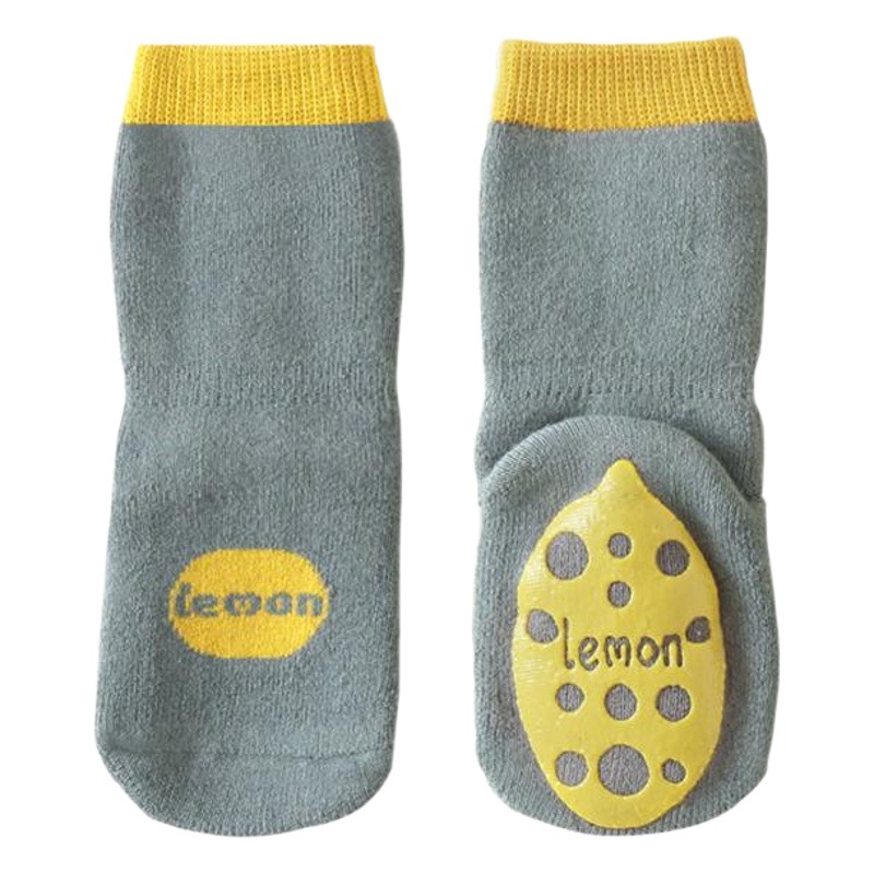 Calcetines para niños de 21 años Otoño e Invierno bebé recién nacido Calcetines antideslizantes para el piso calcetines gruesos forrados de lana