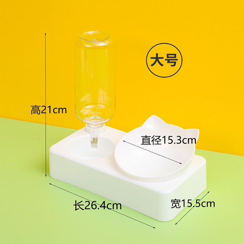Tazón de gato mayorista transfronterizo doble tazón de agua potable automática tazón de agua tazón de perro tazón de agua anti-volquear tazón de arroz tazón de perro artículos para mascotas