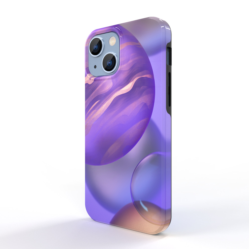 适用于iPhone13mini双层全包式来图定制韩国菲林3D热升华手机壳
