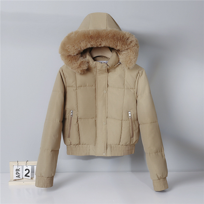 Thickened Cotton-Padded Jacket for Women in Winter 2025 New Style Fur Collar Cotton-Padded Jacket Short Fashion Thickeneded Cotton-Padded Jacket Cute Women's Jacket Thickened Cotton-Padded Jacket for Women in Winter 2025 New Style Fur Collar Cotton-Padded Jacket Short Fashion Thickeneded Cotton-Padded Jacket Cute Women's Jacket