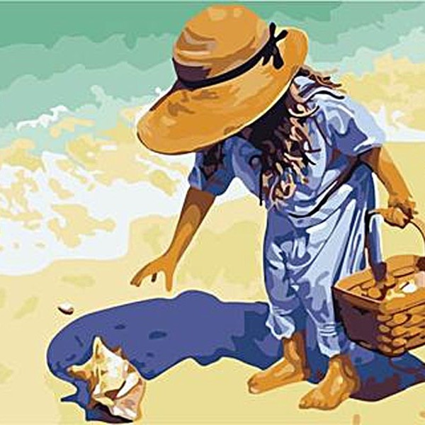 5026 صيد البحر / [حقائب 30 × 40] أسفل ملونة تمتد الإطار الداخلي