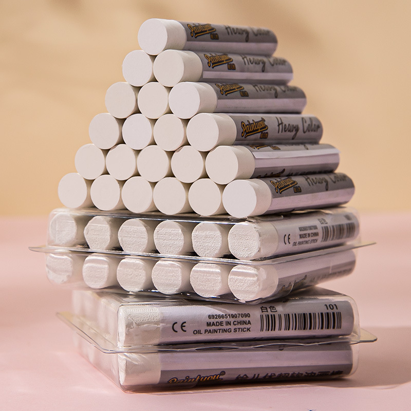 XiaoHongshu mismo estilo de color pesado de pintura al óleo suave palo super suave palo de color pesado pintura de niños palo colorido palo de pintura de jardín de infantes