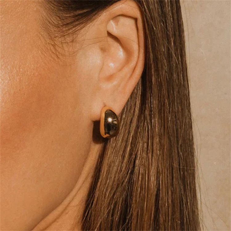 Fashion Geometric Stainless Steel Plating Ear Studs 1 Pair