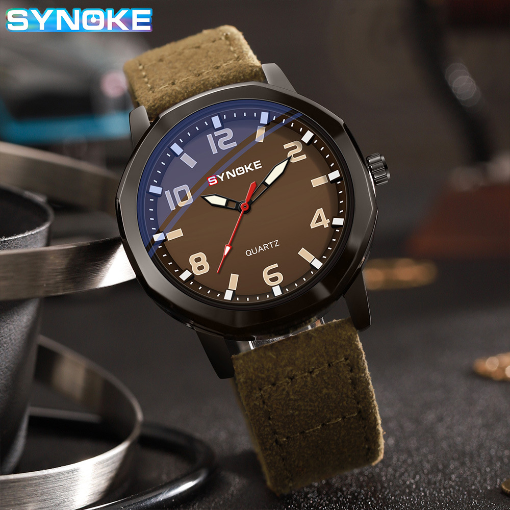 SYNOKE EVENT ALLOY DIGITAL Dial Trendy Design New Men's Quartz Watch Sport Retro Belt