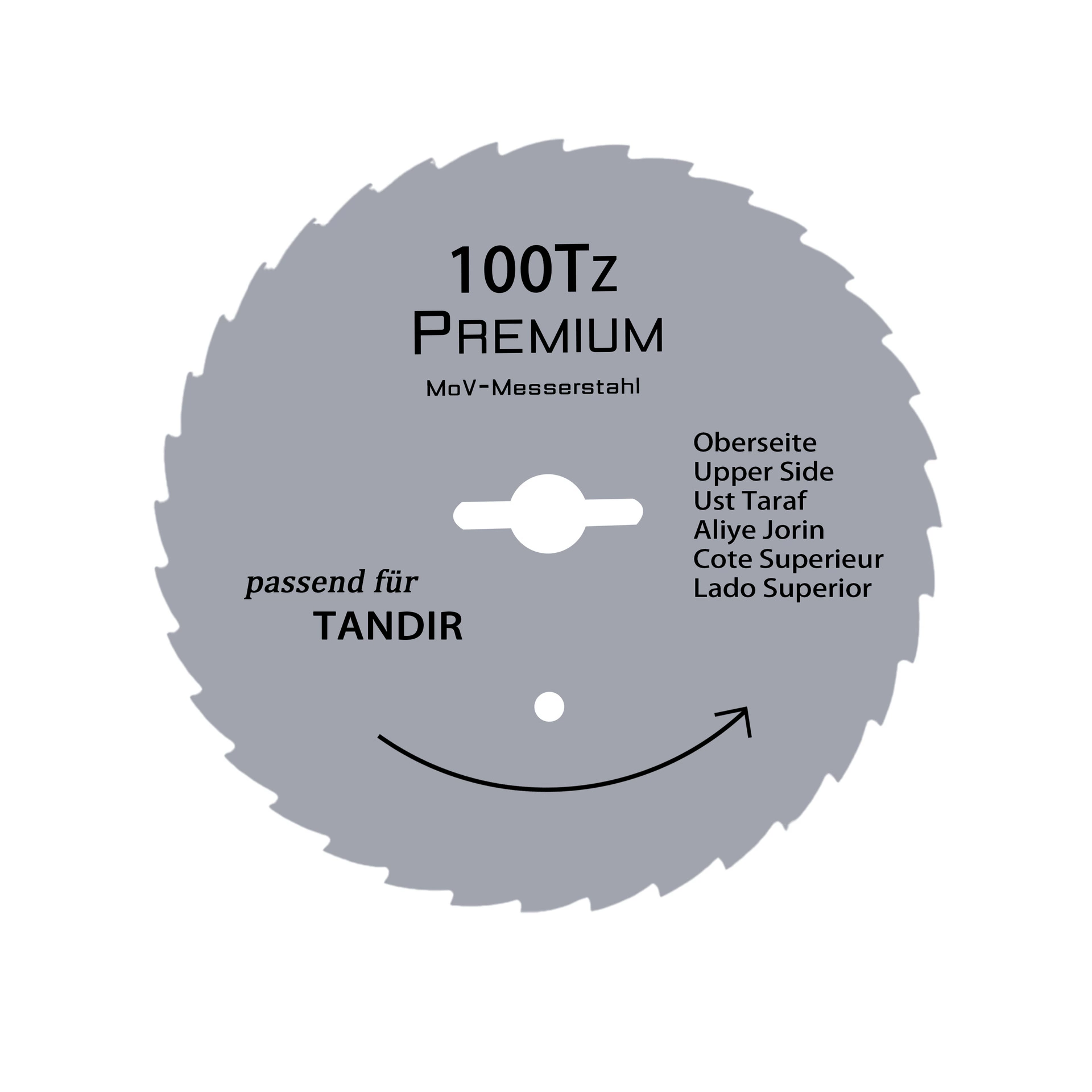 Import blade stainless steel, Germany, 100mm, (Physicals)