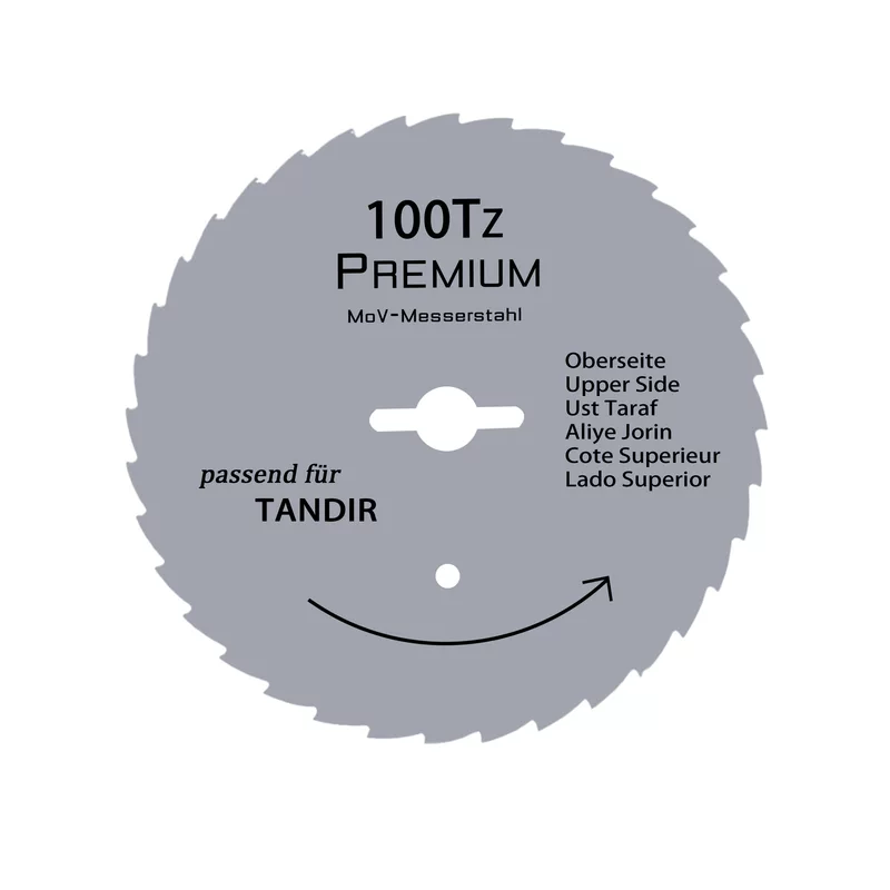 Import blade stainless steel, Germany, 100mm, (Physicals)