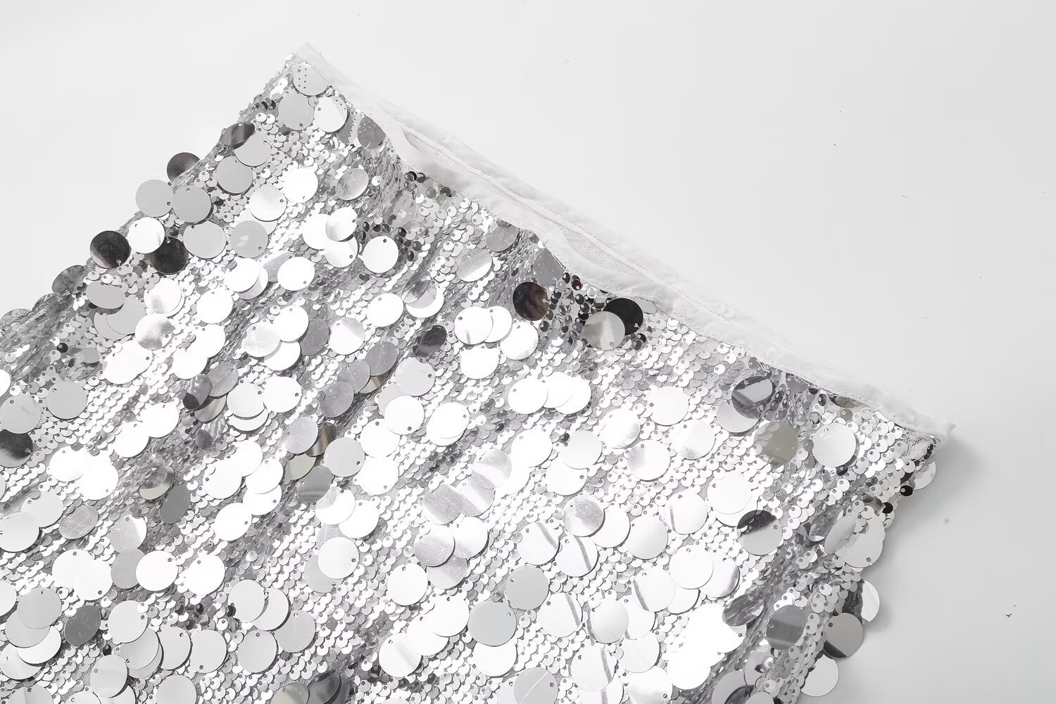 2024 Printemps Nouveau Produit Vêtements Pour Femmes Style Léger Mature Taille Haute Paillettes Mini Jupe Courte w017 A336_voghion.com