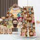 Kapibala Children's Pajamas Boys Middle and Big Children Women's Long Sleeve Trousers Girls Cartoon Capybara Home Clothes suit