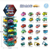 Display rack alloy A car Toys Cartoon Q version Engineering vehicles High Speed ​​Rail kindergarten Super Toys