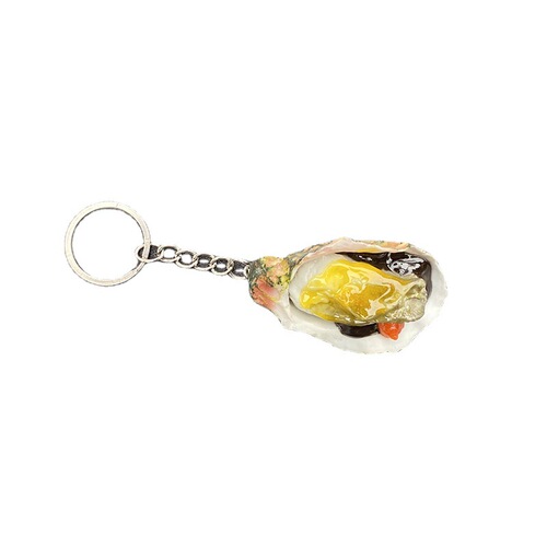 PVC Simulated Oyster Cross-border Keychain Bag Charm Decorative Children's Toy Simulated Scallops Seafood Model