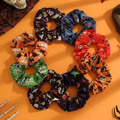 ハロウィーン布芸髪輪国境を越えたアマゾンの人気プリント髪輪頭花欧米大腸輪頭髪飾り