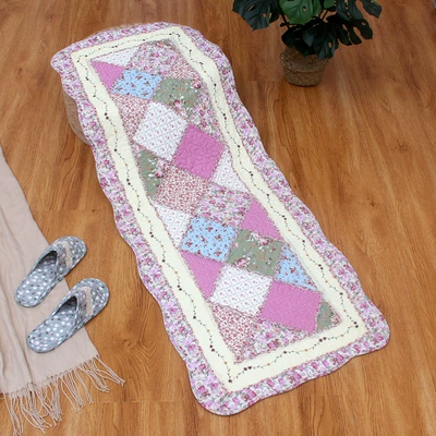 Avtomobil döşəmə paspasları | [Small Wholesale] - flower-pink-bedside-mat-or-car-mat-back-seat-50x135cm